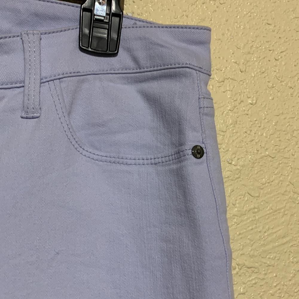 Talbots Capris Pants 14 Light Blue Jegging Crop Stretchy Cotton Rayon 5-Pocket - Picture 6 of 16